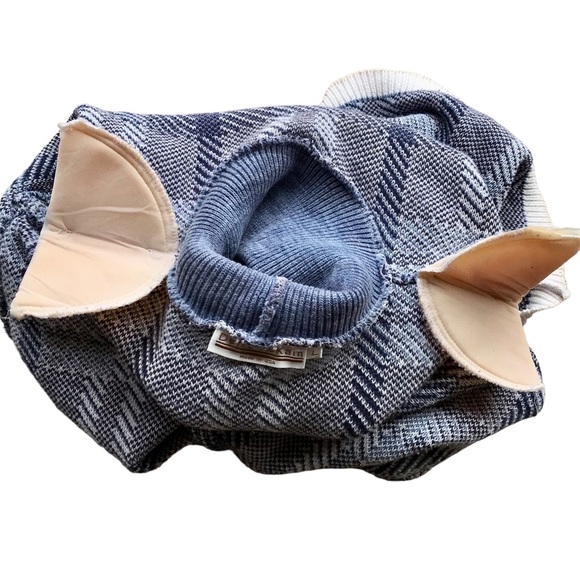 Delia McKain Blue Vintage Plaid Turtleneck Size Large - Picture 12 of 14